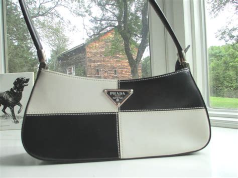 prada green and black|prada black and white handbags.